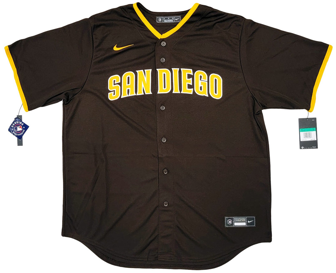 San Diego Padres Fernando Tatis Jr. Signed Brown Nike Jersey Size XL Beckett Wit