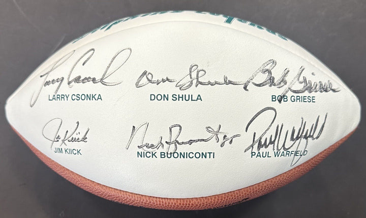 Dolphins Legends Signed Wilson NFL Collectible Football 6 Auto Csonka Shula COA