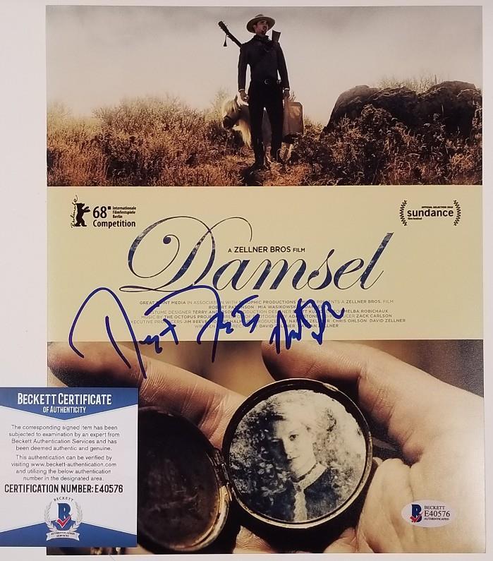 ROBERT FORSTER & NATHAN ZELLNER Signed Damsel 8x10 Photograph ~ Beckett BAS COA