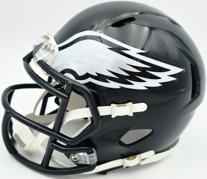 Eric Allen Signed Eagles Black 2022 Alternate Speed Mini Helmet Beckett
