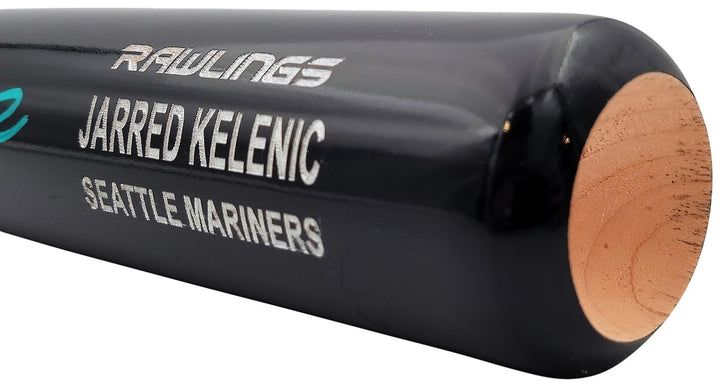 Jarred Kelenic Signed Dark Gray Rawlings Game Model Bat Seattle Mariners Beckett