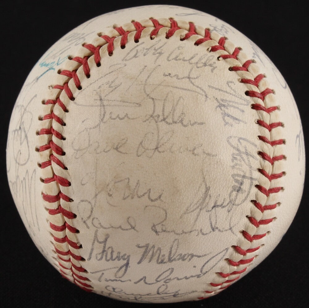 1979 CLEVELAND INDIANS TEAM SIGNED BALL WISE REUSCHEL PRUITT MANNING THORNTON +