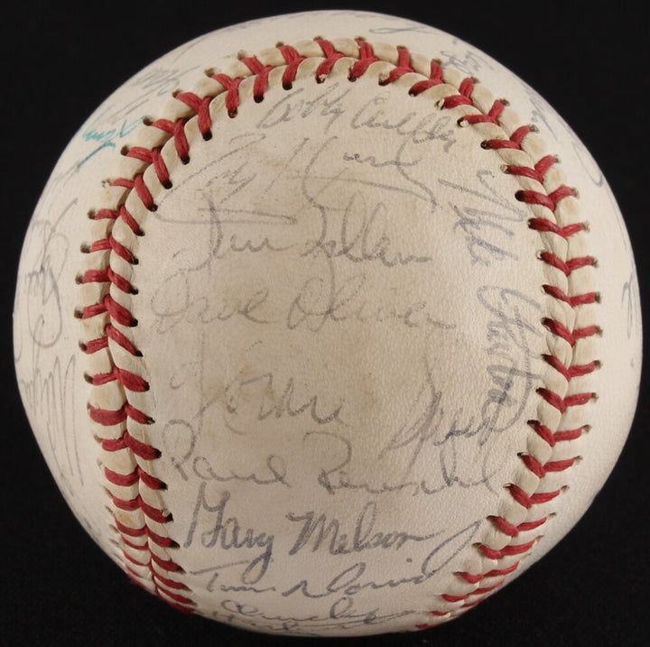 1979 CLEVELAND INDIANS TEAM SIGNED BALL WISE REUSCHEL PRUITT MANNING THORNTON +