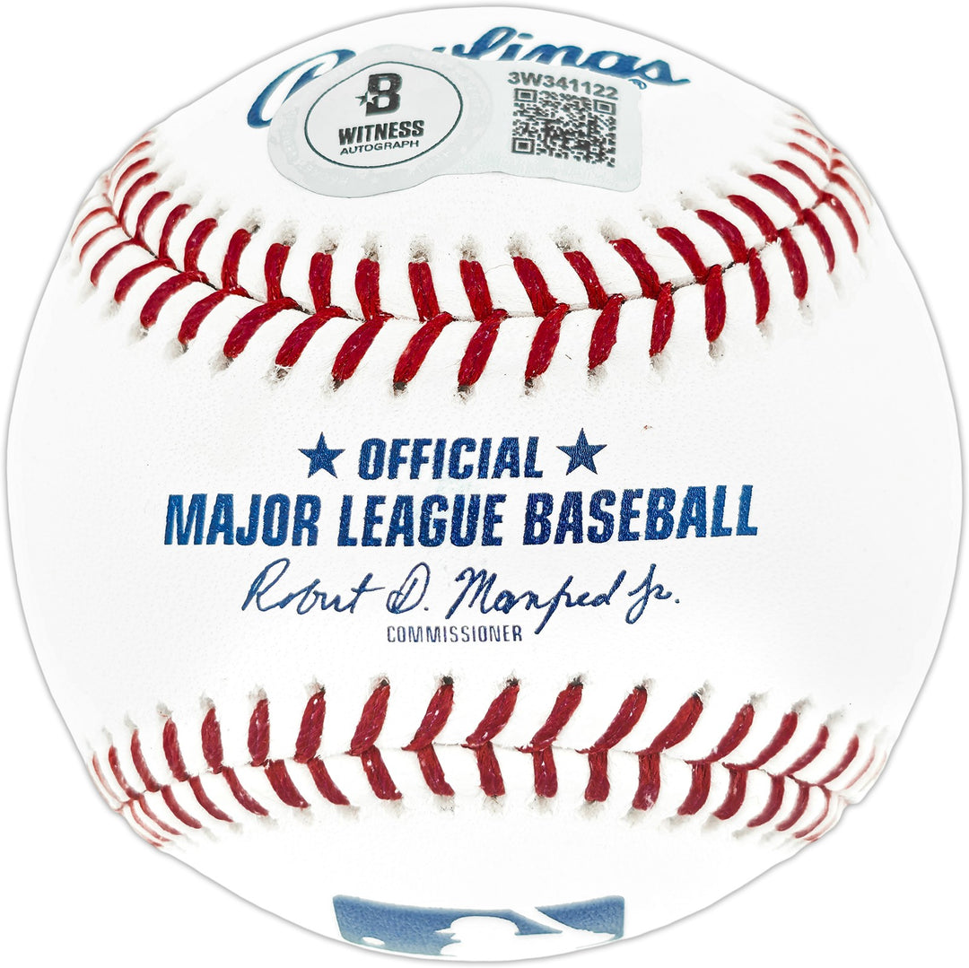 Edgar Martinez Signed MLB Baseball Mariners "The Double 10-9-95" Beckett Wit