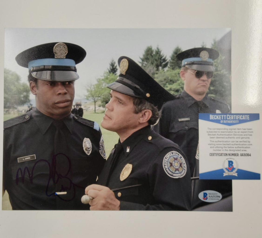 Michael Winslow autograph Police Academy signed 8x10 photo Beckett BAS COA