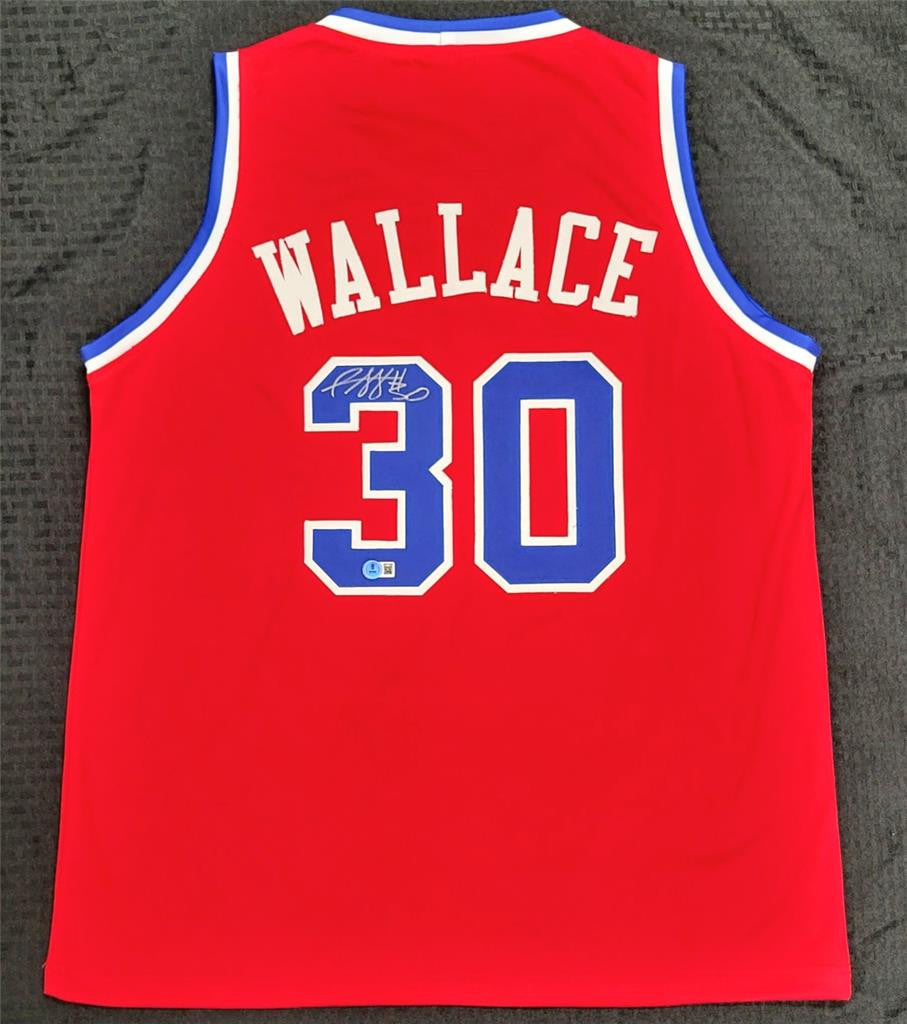 Rasheed Wallace signed Washington Bullets Jersey autograph ~ BAS Beckett Witness