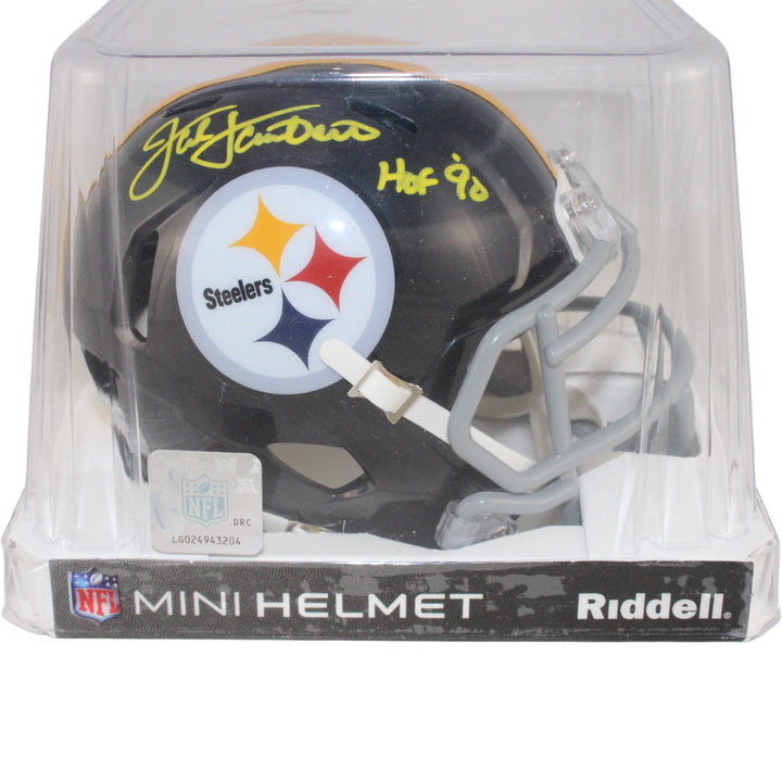 Jack Lambert Autographed Pittsburgh Steelers TB Mini Helmet HOF Beckett 54068