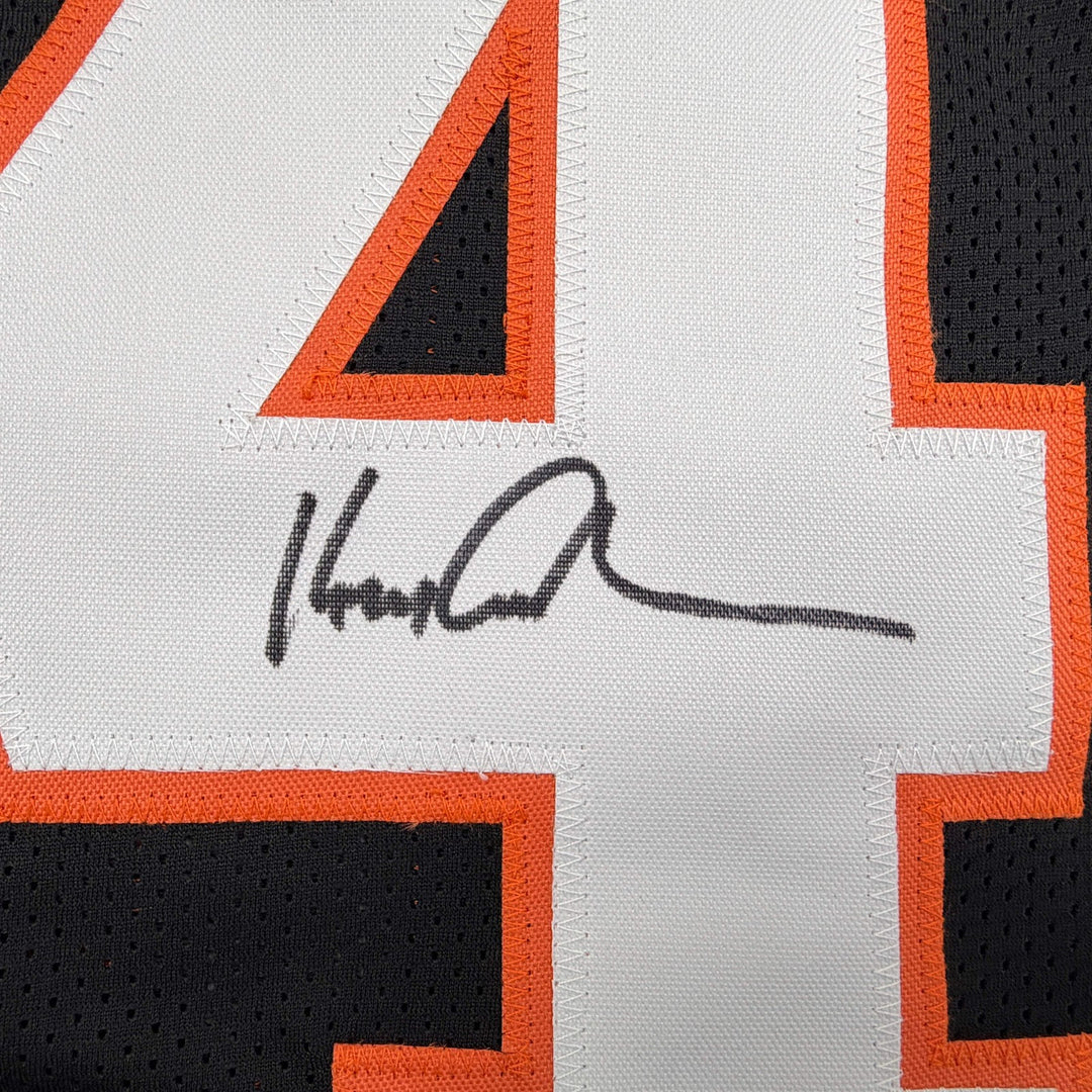 Autographed/Signed KEN ANDERSON Cincinnati Black Football Jersey JSA COA Auto