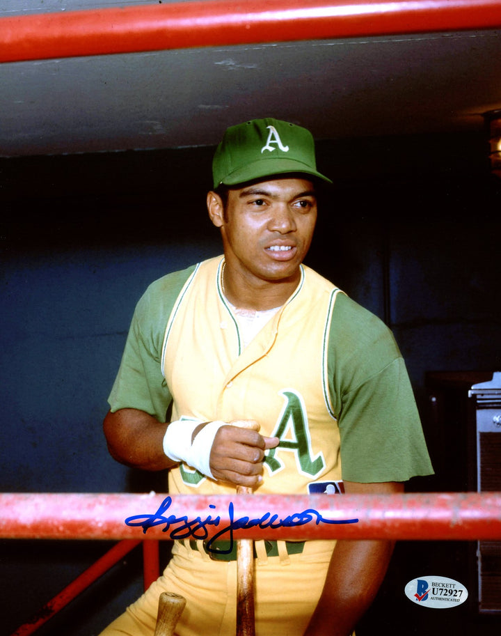 Reggie Jackson Signed Framed 8x10 Photo Oakland A's Beckett BAS