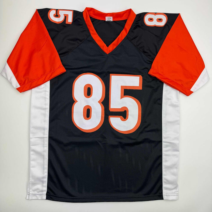Autographed/Signed CHAD OCHOCINCO (Johnson) Cincinnati Black Jersey JSA COA Auto