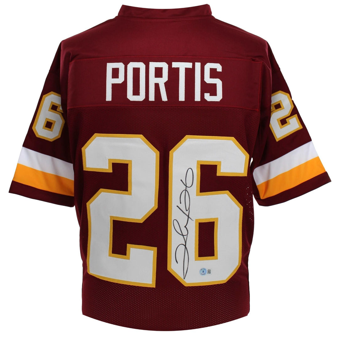 Clinton Portis Autographed Washington Commanders Burgundy Jersey BAS COA Signed