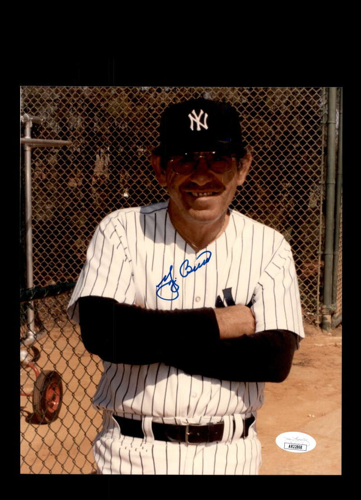 Yogi Berra JSA Coa Signed 8x10 Photo Autograph Yankees