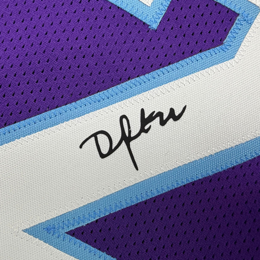 Facsimile Autographed Darryn Peterson Utah Purple Reprint Auto Jersey XL