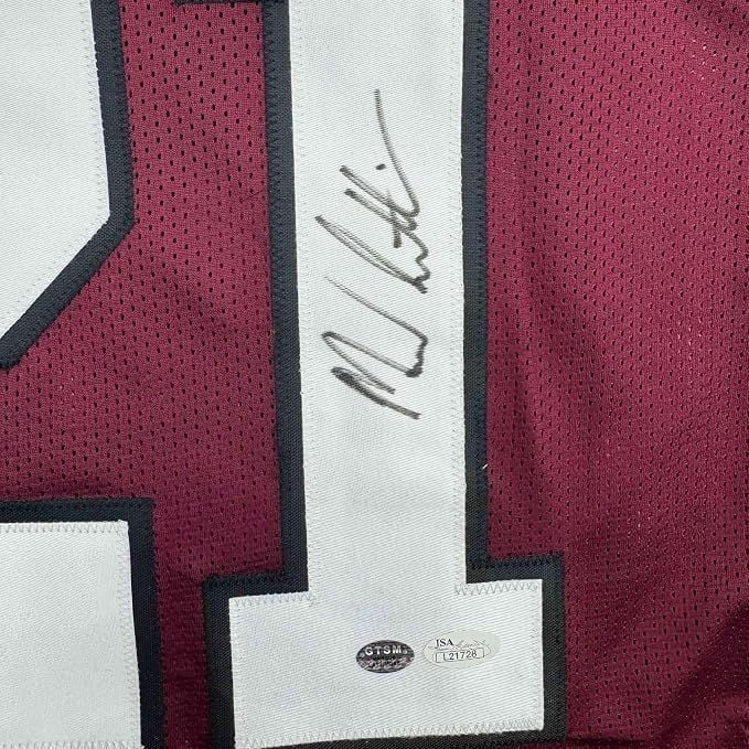 Framed Autographed Marcus Lattimore 35x39 South Carolina Jersey JSA COA