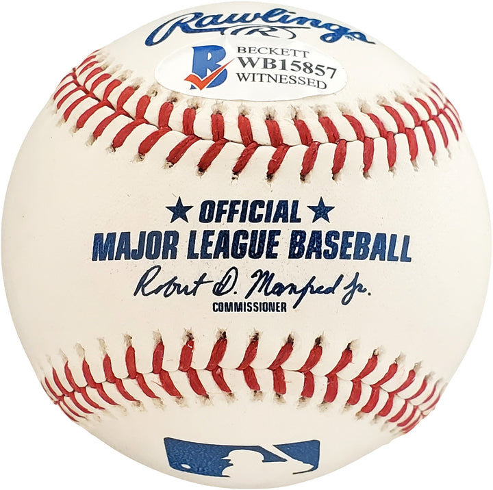 Sammy Sosa Signed Official MLB Baseball Chicago Cubs "3x 60 HR" Beckett BAS