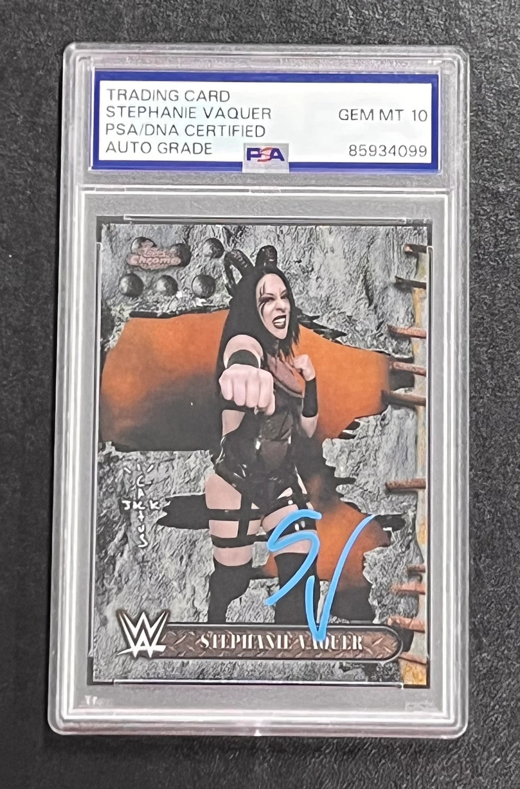 2025 Topps Chrome#70 Stephanie Vaquer Signed Card PSA Auto 10 Slabbed
