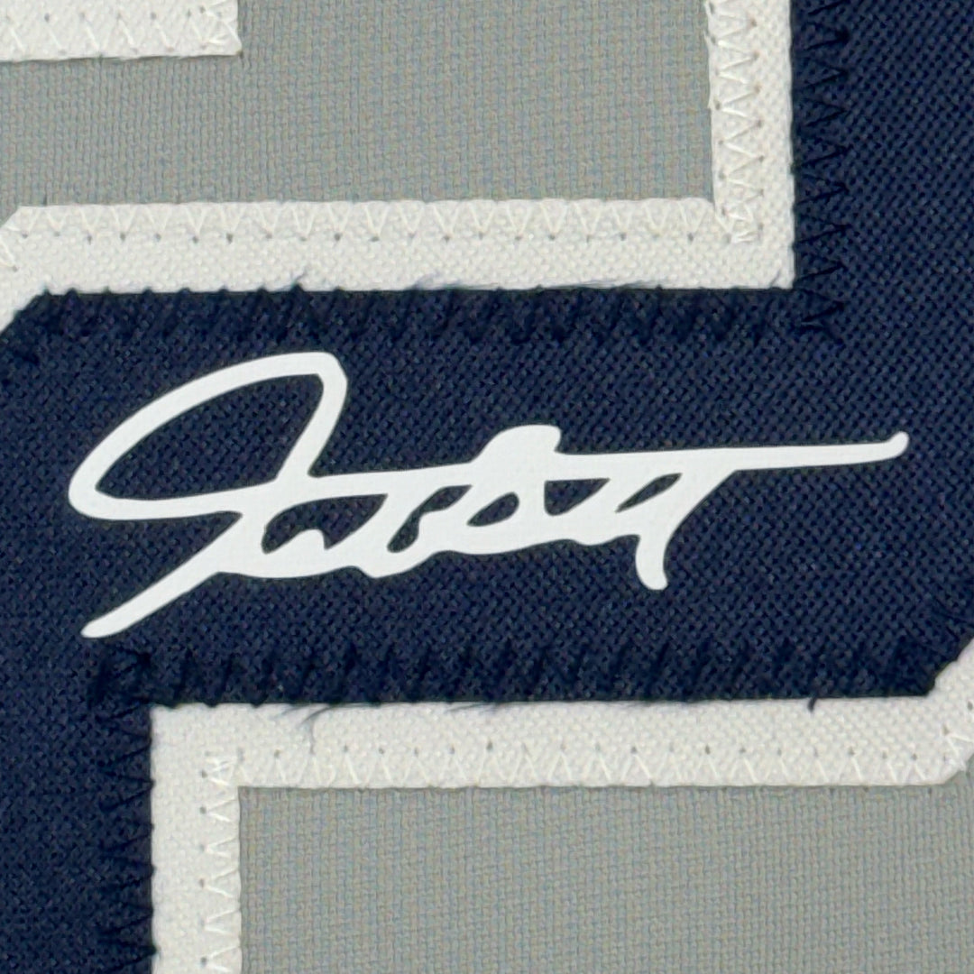 Framed Facsimile Autographed Giancarlo Stanton 33x42 Reprint Laser Auto Jersey