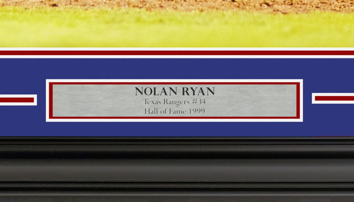 Nolan Ryan Signed Framed 16x20 Photo Texas Rangers PSA/DNA ITP