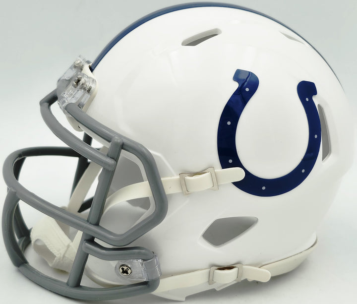 Jonathan Taylor Signed Indianapolis Colts White Speed Mini Helmet Beckett Wit