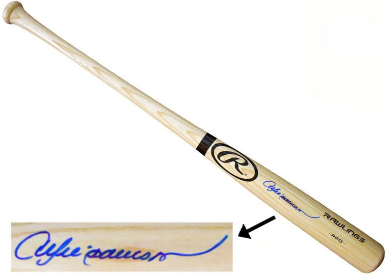 Andre Dawson signed Rawlings Blonde Pro Bat - JSA Witnessed (Cubs/Expos/HOF)
