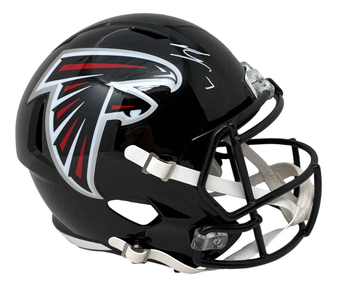 Bijan Robinson Signed Atlanta Falcons Full Size Replica Speed Helmet BAS