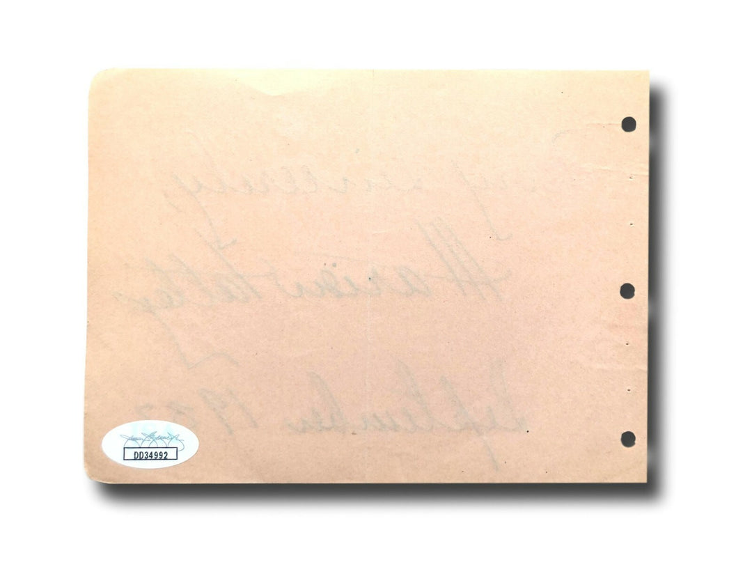 Marion Talley Hand Signed Album Page Cut JSA COA Autograph Soprano Singer