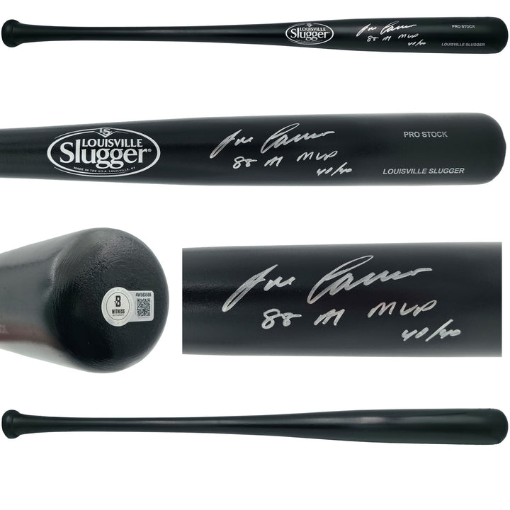 Jose Canseco Auto Black L Slugger Pro Stock Baseball Bat A's 88 AL MVP 40/40