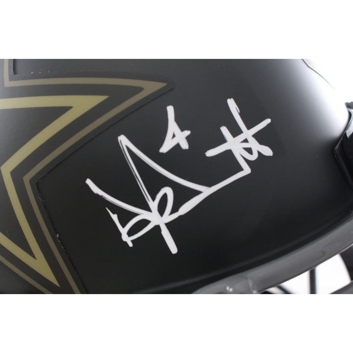 Dak Prescott Autographed/Signed Dallas Cowboys F/S 25 STS Helmet Beckett 56332