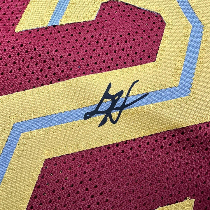 Framed Facsimile Autographed De’Andre Hunter 35x39 Red Reprint Laser Auto Jersey