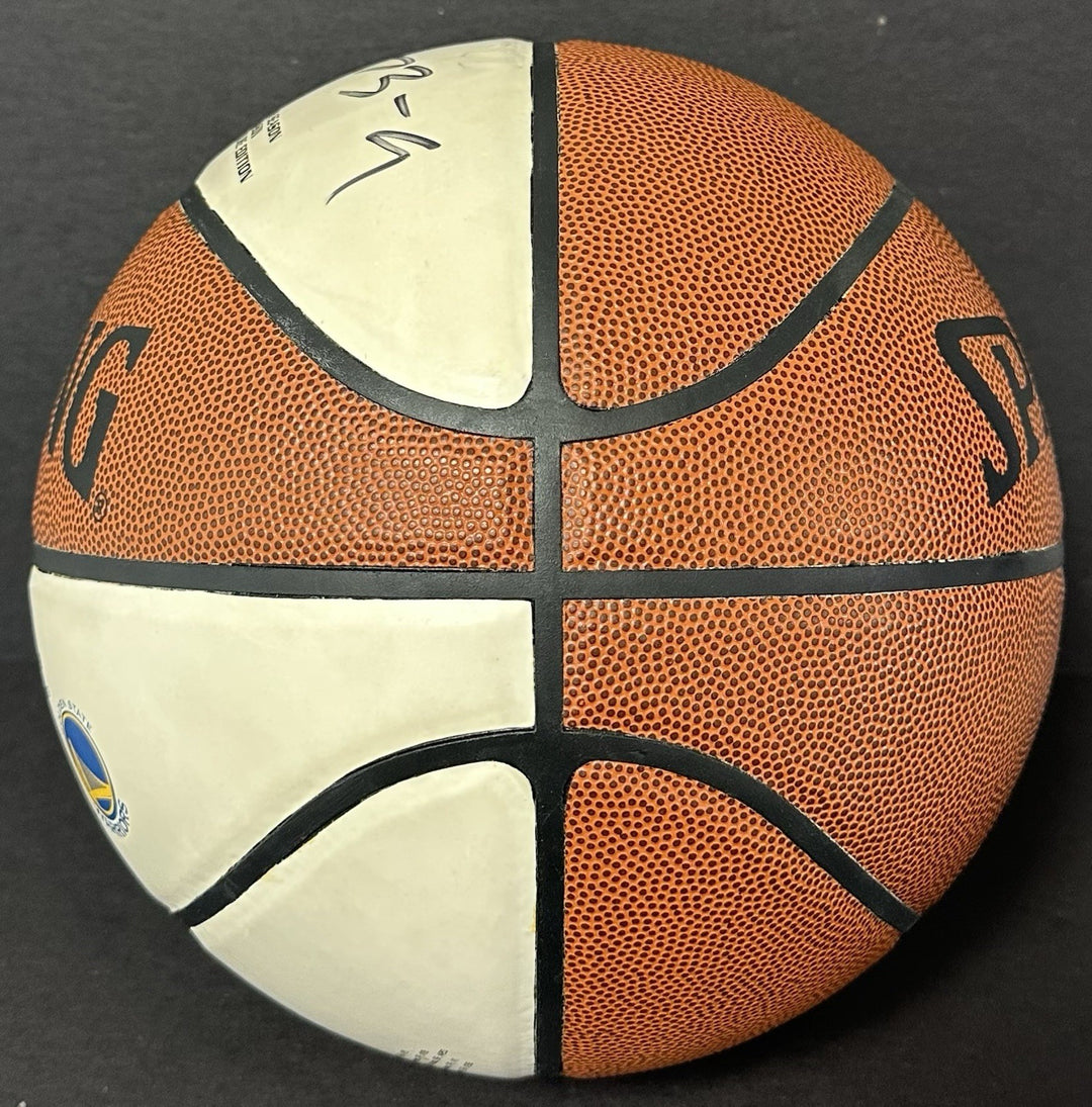 Klay Thompson Signed Spalding Basketball Warriors Record 73-9 Autograph LE COA