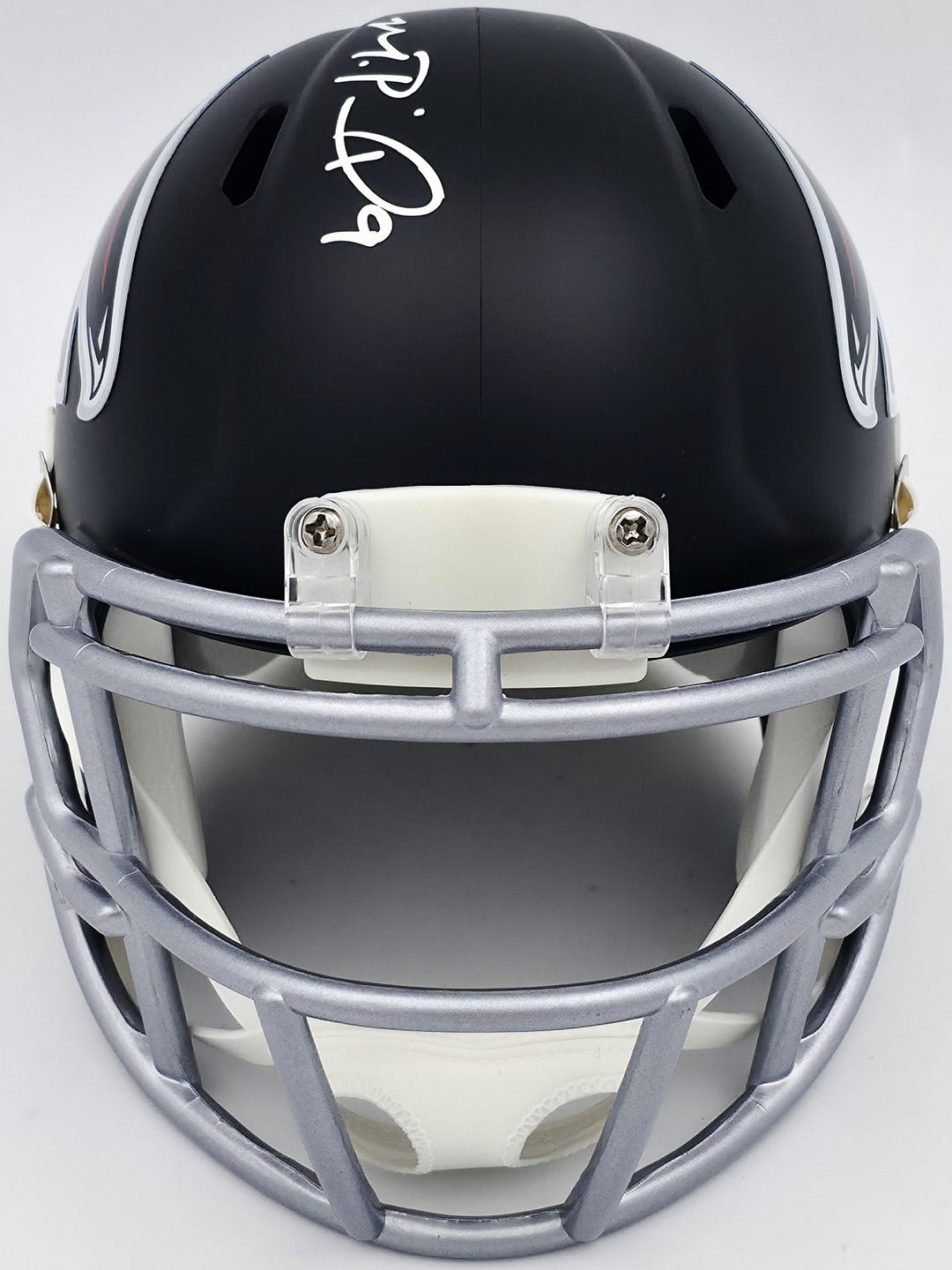 Michael Penix Jr. Signed Atlanta Falcons Black Speed Mini Helmet Beckett Wit