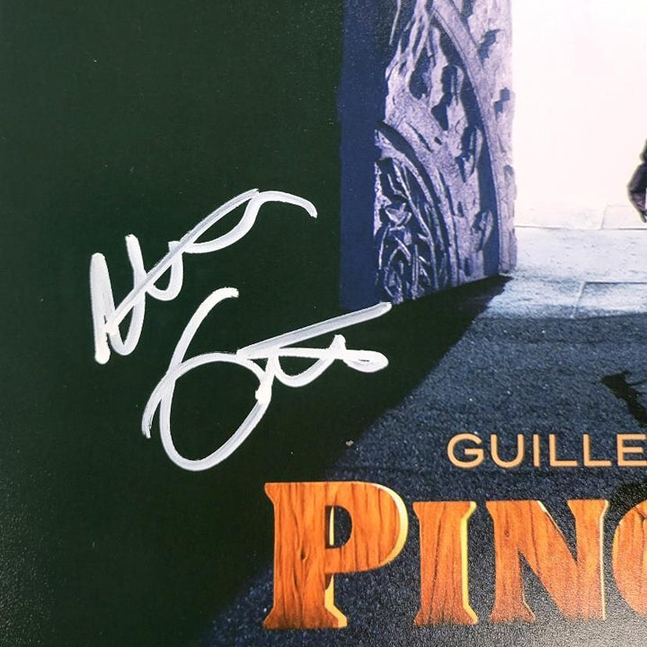 Guillermo Del Toro & Mark Gustafson signed Pinocchio 12x18 photo autograph BAS