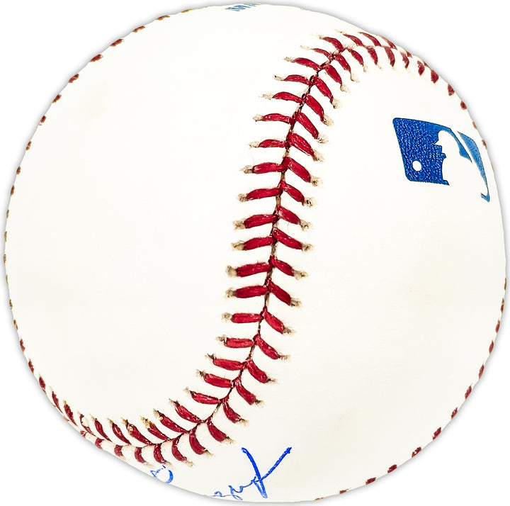 George Lauzerique Signed MLB Baseball Oakland A's Beckett #BM25736
