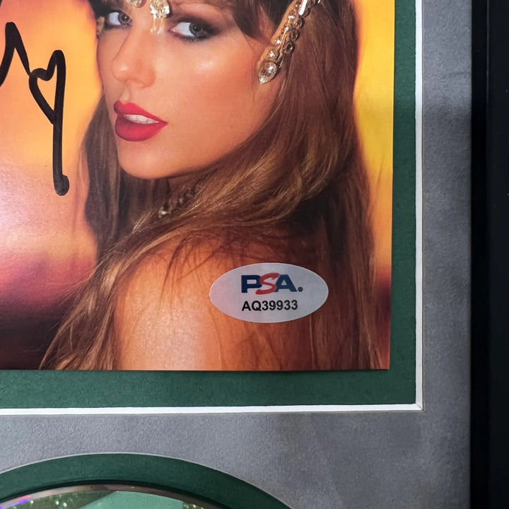 Taylor Swift Signed CD Cover Framed PSA/DNA Autographed The Life of a Showgirl