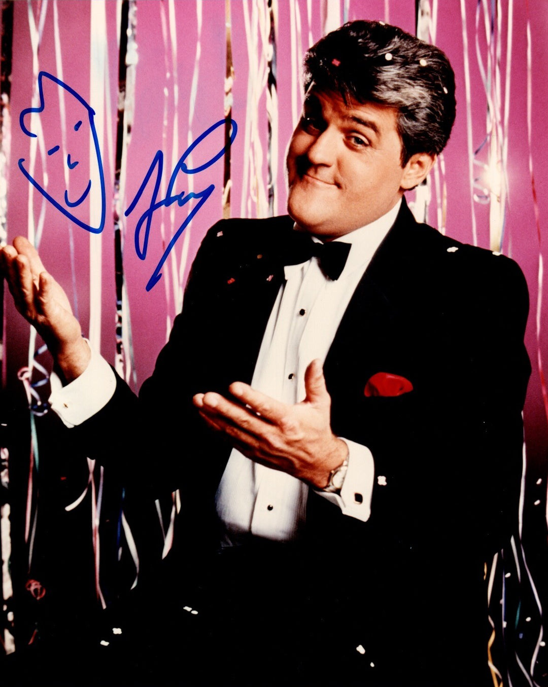 Jay Leno Signed 8x10 Photo JSA COA The Tonight Show Autograph Comedian