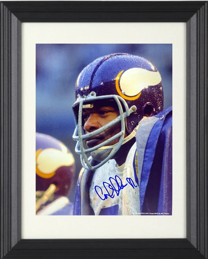 Carl Eller signed Minnesota Vikings NFL Licensed 8x10 Photo #81 Framed-COA (HOF)