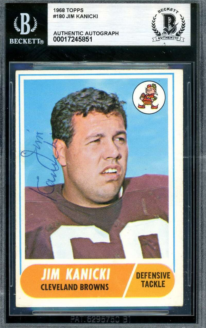 Jim Kanicki Beckett BAS Signed 1968 Topps Rookie Autograph