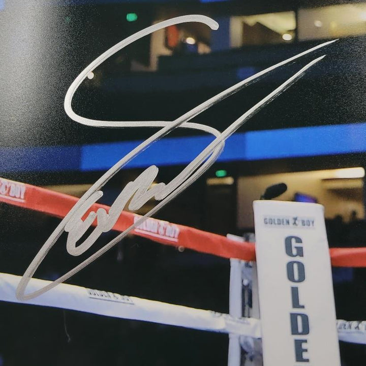 Evan Sanchez signed Boxing 11x14 photo #2 autograph ~ Beckett BAS Holo