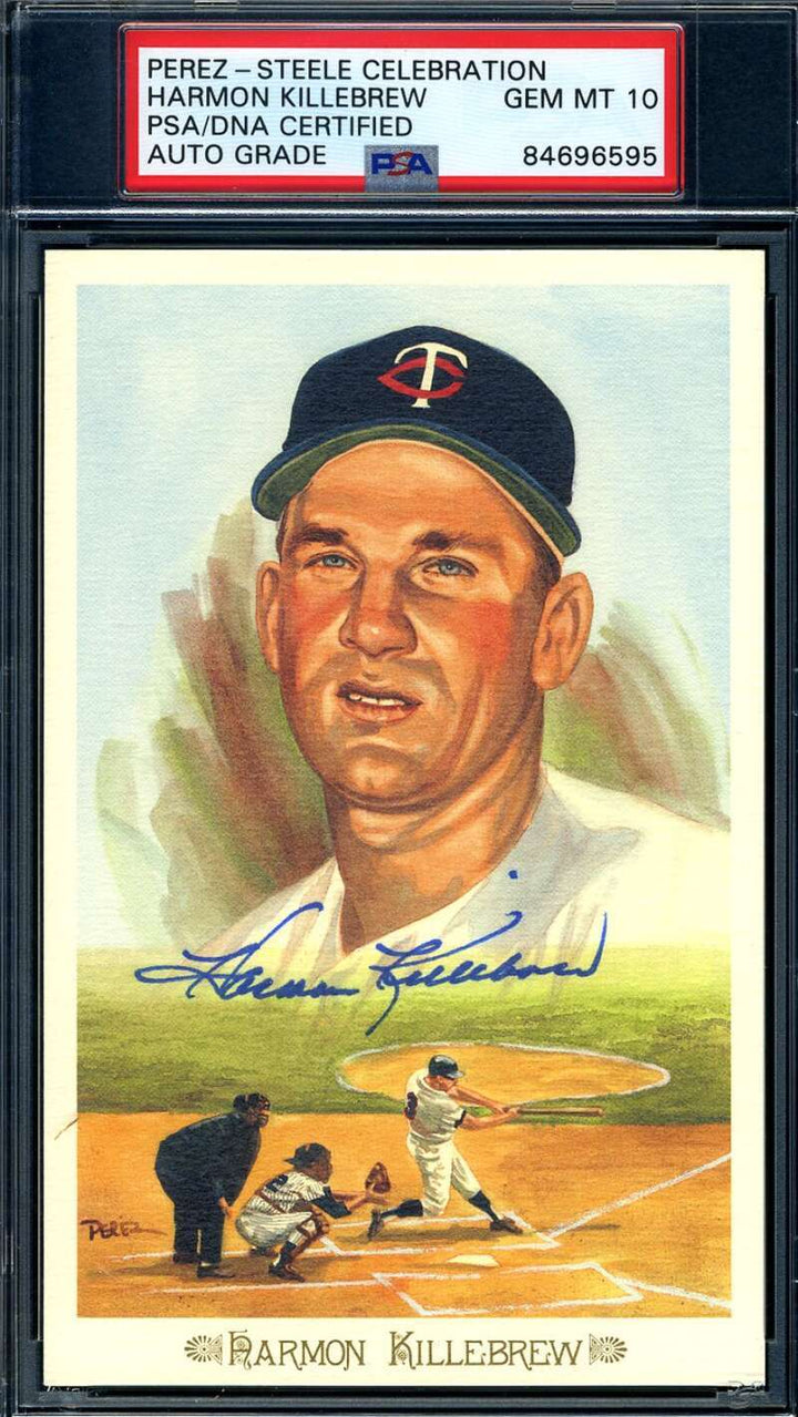 Harmon Killebrew Gem Mint 10 PSA DNA Signed Perez Steele Celebration Autograph