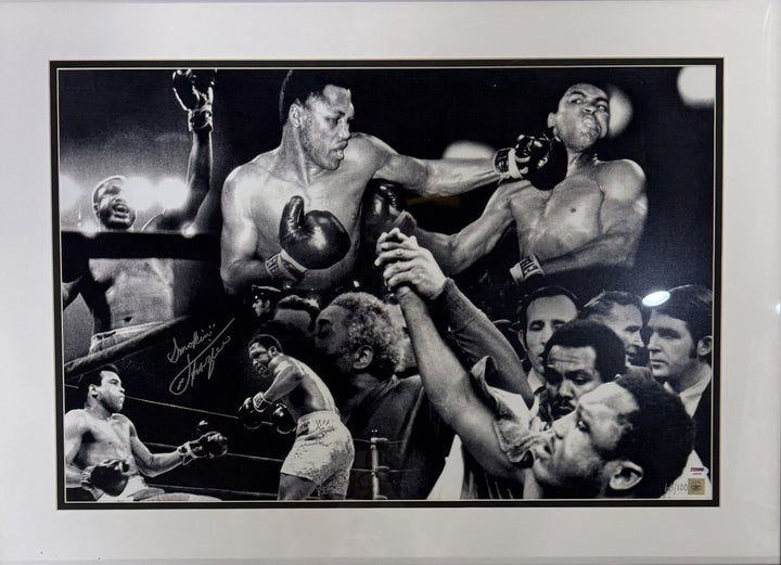 Joe Frazier Signed 20x30 Photo Smokin Auto LE /100 PSA COA HOF Vs Muhammad Ali