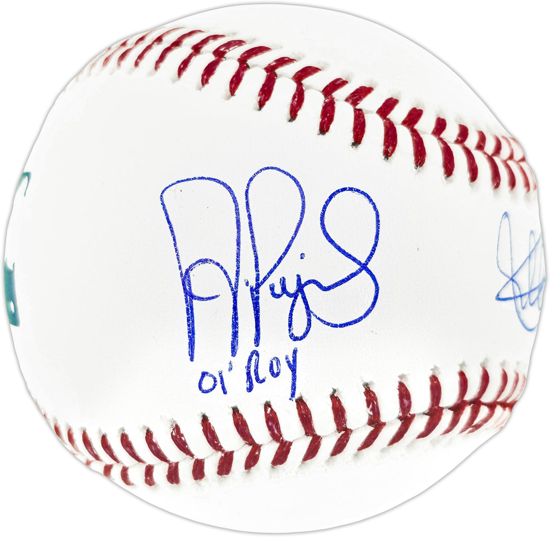 Ichiro Suzuki & Albert Pujols Signed MLB Baseball "01 ROY" IS Holo & Beckett Wit