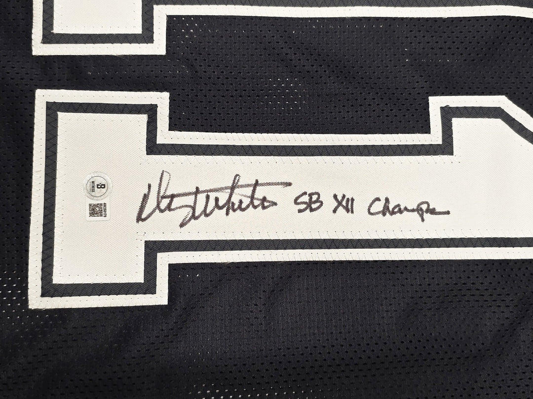 Dallas Cowboys Danny White Signed Blue Jersey "SB XII Champs" Beckett Witness