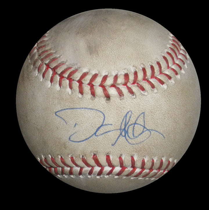 DAVID ADAMS SIGNED NY YANKEES vs MARINERS 2013 GAME USED BALL CLEVELAND INDIANS