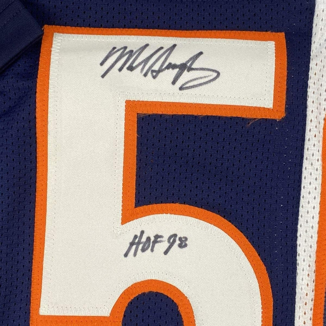 Autographed/Signed Mike Singletary HOF 98 Chicago Split Jersey JSA COA