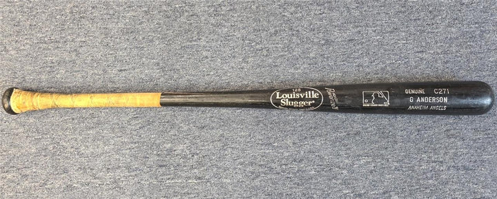Garret Anderson used Cracked Anaheim Angels Louisville Slugger Game Model Bat