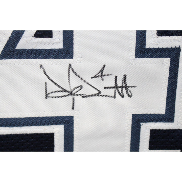 Dak Prescott Autographed/Signed Pro Style sz. XL Blue Jersey Beckett 56285