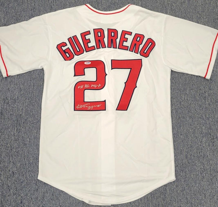 Vladimir Guerrero autograph signed "04 AL MVP" Los Angeles Angels Jersey ~ PSA