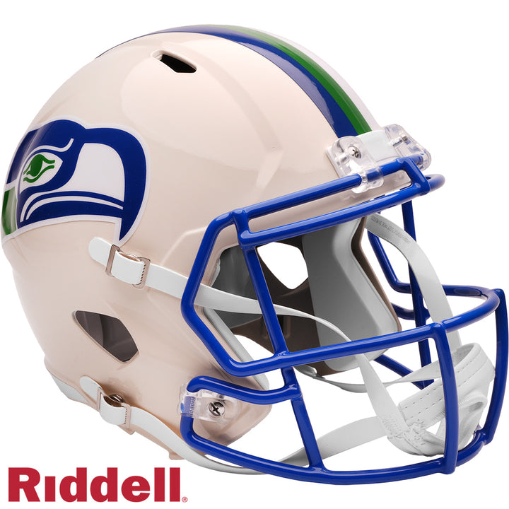 Seattle Seahawks Retro Riddell Full Size Replica Helmet New In Box 55612