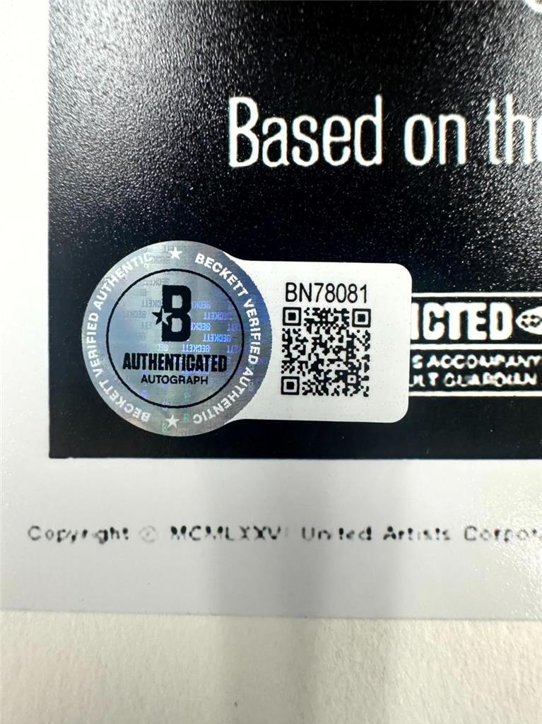 Sissy Spacek signed Carrie 12x18 Movie Poster Photo autograph (A) ~ Beckett BAS