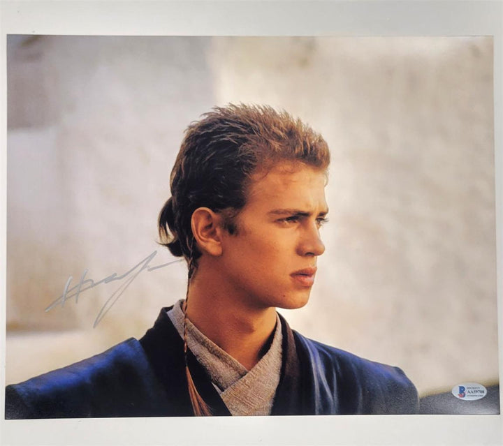 Hayden Christensen signed Anakin Skywalker 11x14 photo autograph ~ Beckett BAS